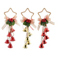Christmas Star Hanger with Bells 32cm Assorted