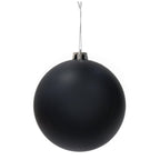 Christmas Bauble Matte Black 15cm