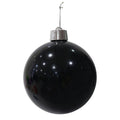 Christmas Bauble Glossy Black 20cm