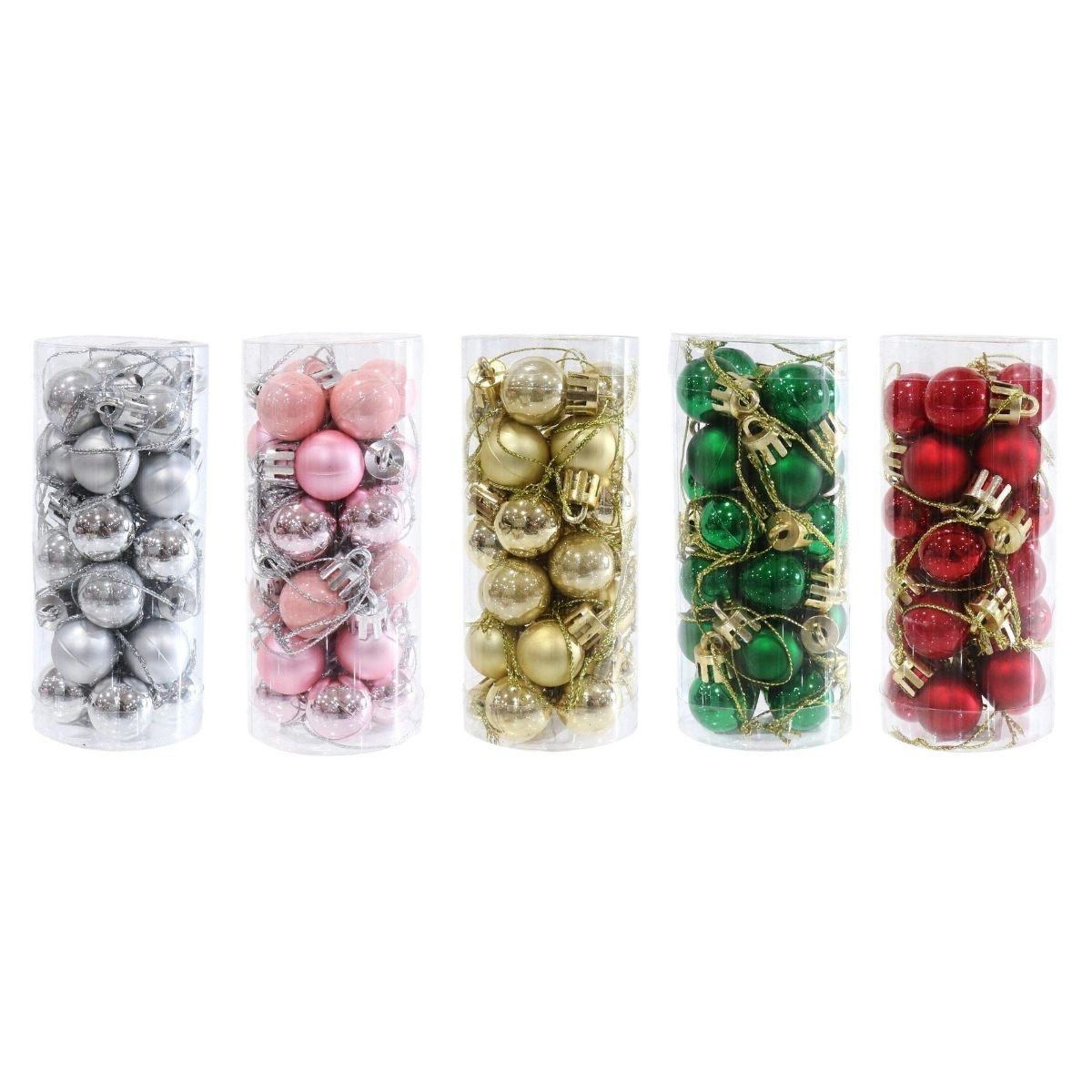 Christmas Mini Baubles 2cm 24pk Assorted
