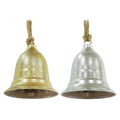 Christmas Rustic Metal Hanging Bell 15cm Assorted