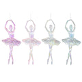 Christmas Hanging Iridescent Ballerina 18cm Assorted