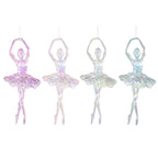 Christmas Hanging Iridescent Ballerina 18cm Assorted