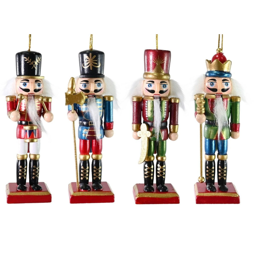Christmas Hanging Nutcracker Metallic 12.5cm Assorted