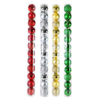 Christmas Baubles Traditional 6cm 12pk Assorted