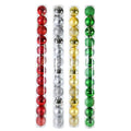 Christmas Baubles Traditional 6cm 12pk Assorted