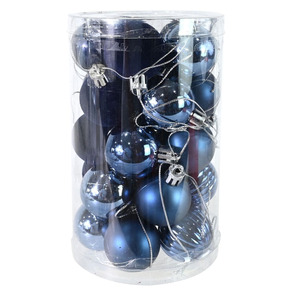 Christmas Baubles 40mm 25pk Navy