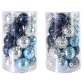Christmas Baubles Ice Blue 40mm 25pk Assorted